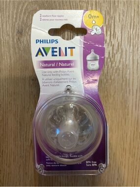 Philips Avent Natural Newborn Flow Nipples - Clear